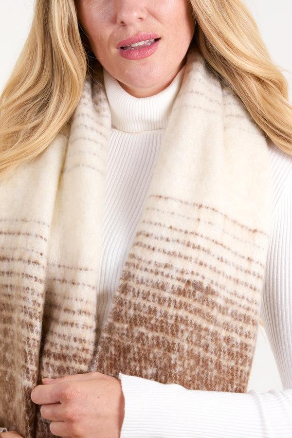 Qed London Ombré Brushed Scarf