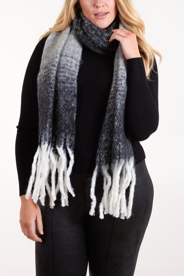 qed london Ombré Brushed Scarf