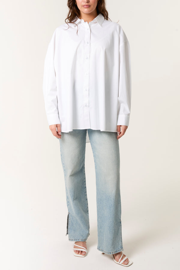 Qed London Oversized Long-Sleeve Shirt