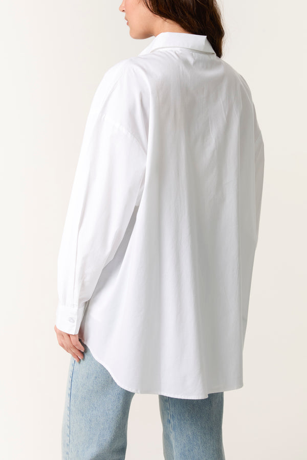 Qed London Oversized Long-Sleeve Shirt
