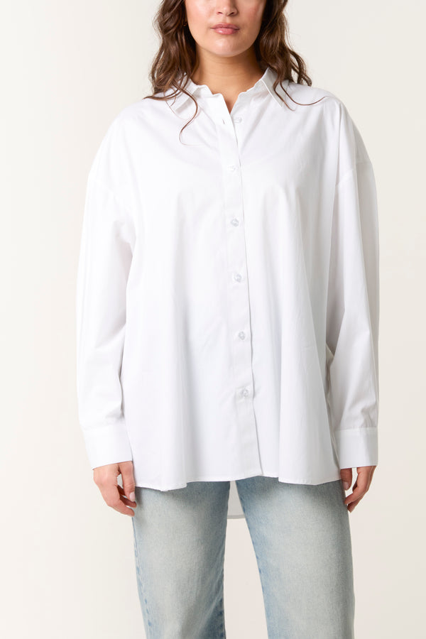 qed london Oversized Long-Sleeve Shirt