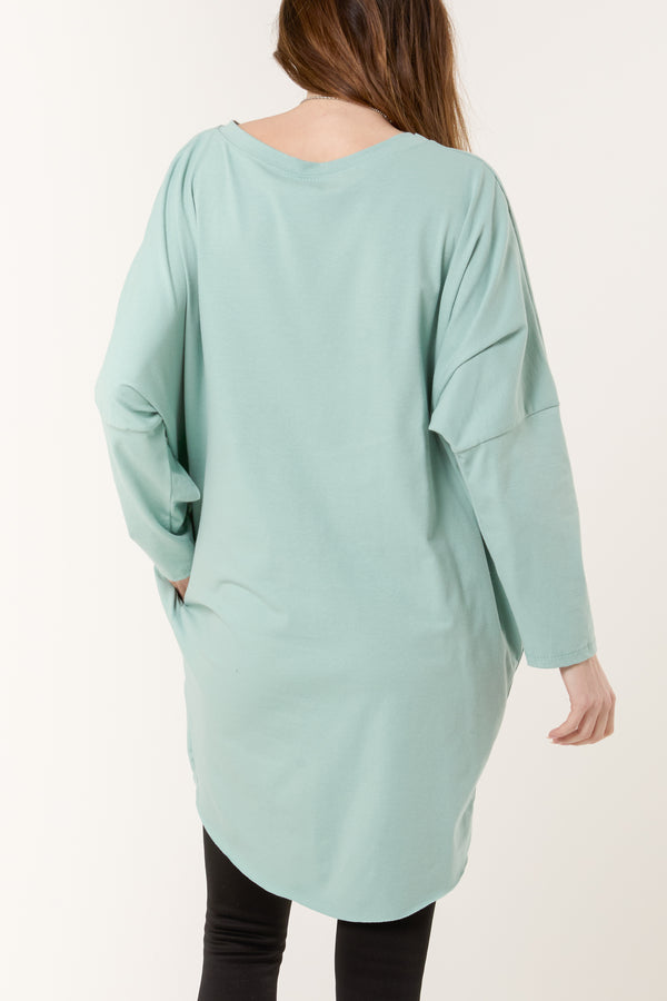 Qed London Oversized Necklace Top