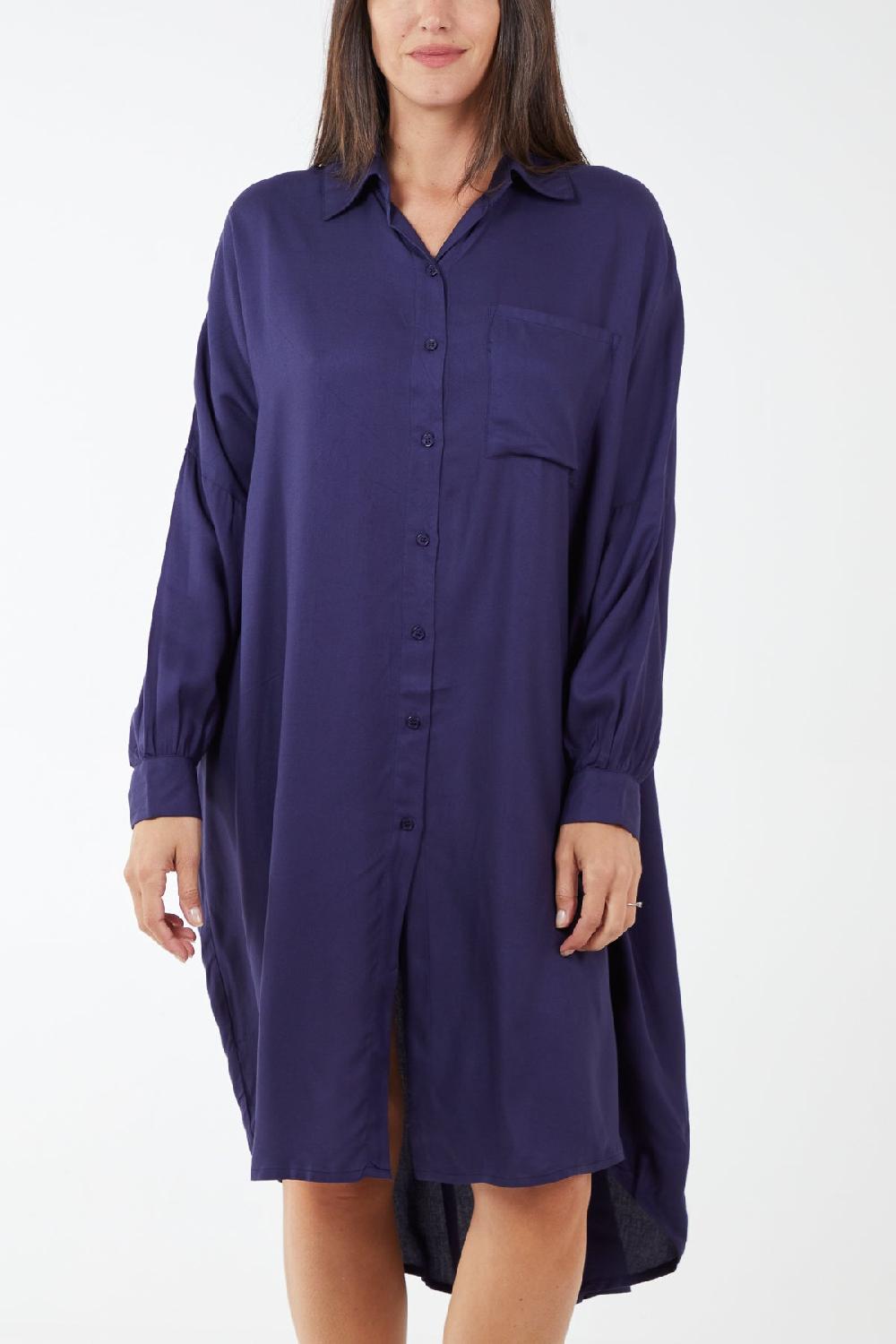 Qed London Oversized Shirt Dress