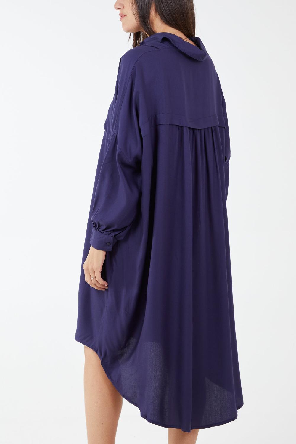 Qed London Oversized Shirt Dress