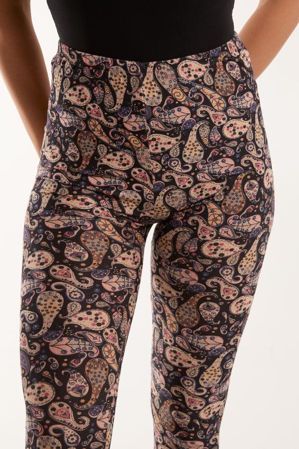 Qed London Paisley Print Soft Touch Leggings