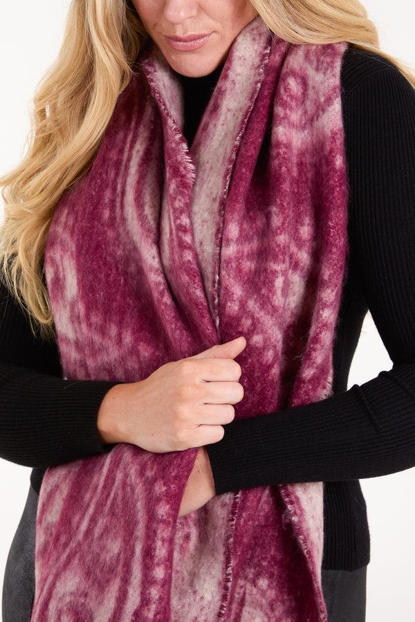 Qed London Paisley Printed Tassel Scarf