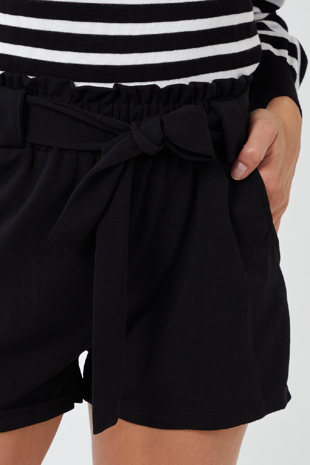 Qed London Paperbag Tied Waist Shorts