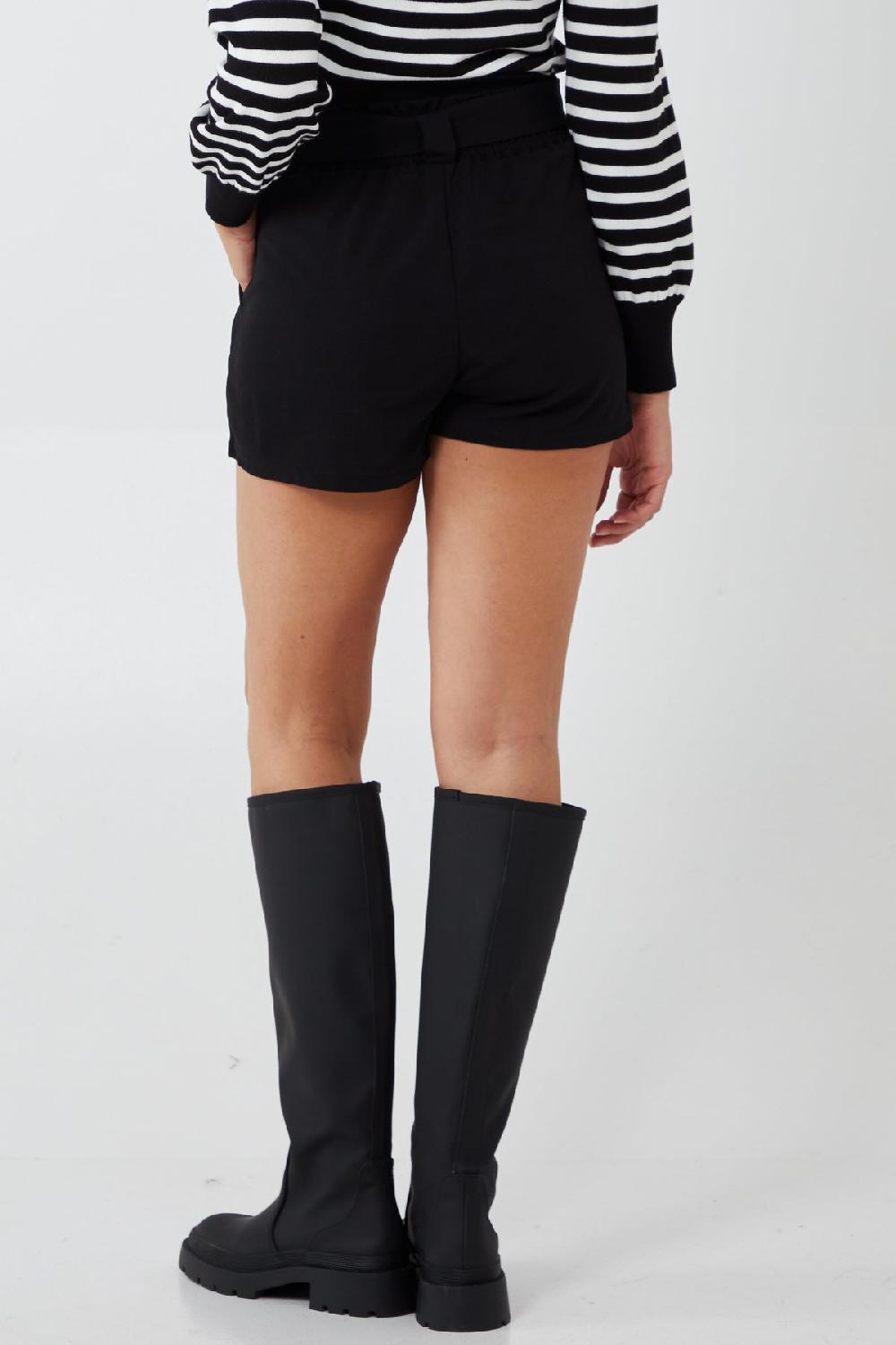 Qed London Paperbag Tied Waist Shorts