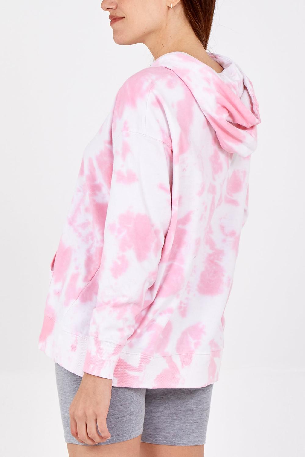 Qed London Pastel Tie Dye Hoodie