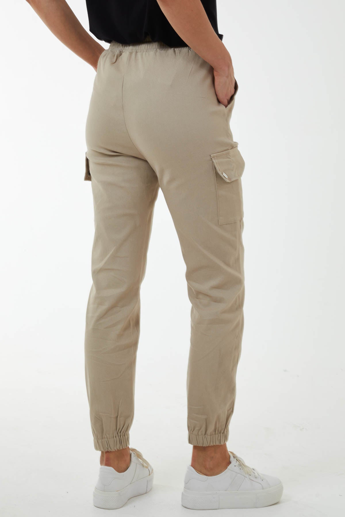 Qed London Pintuck Combat Cargo Joggers