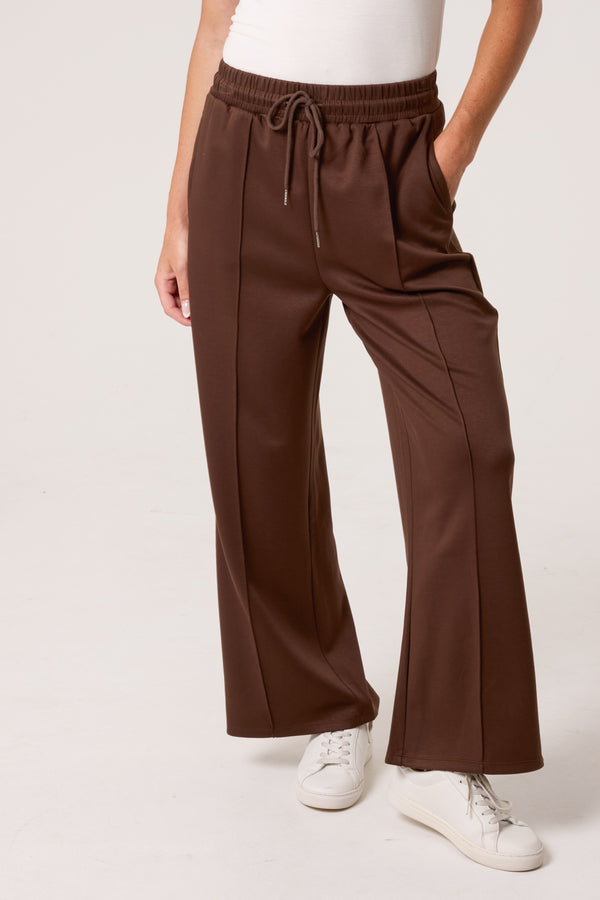 qed london Pintuck Wide Leg Trouser