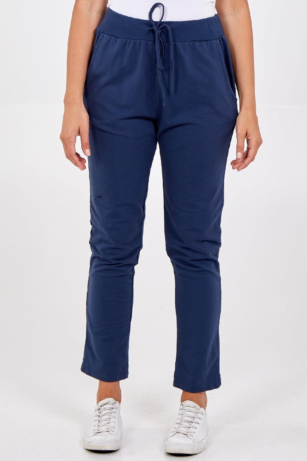 Qed London Plain Elasticated Joggers