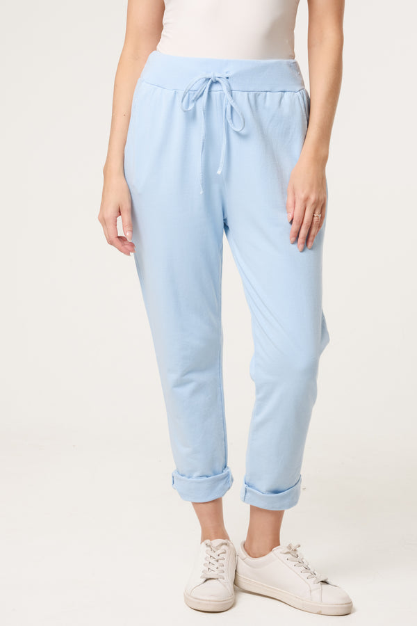 Qed London Plain Elasticated Joggers