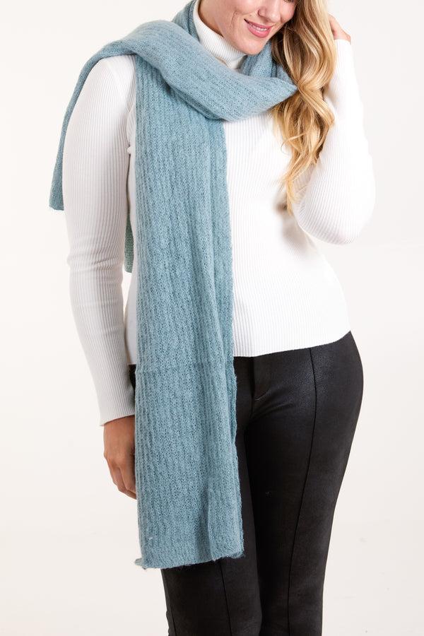 Qed London Plain Fluffy Scarf
