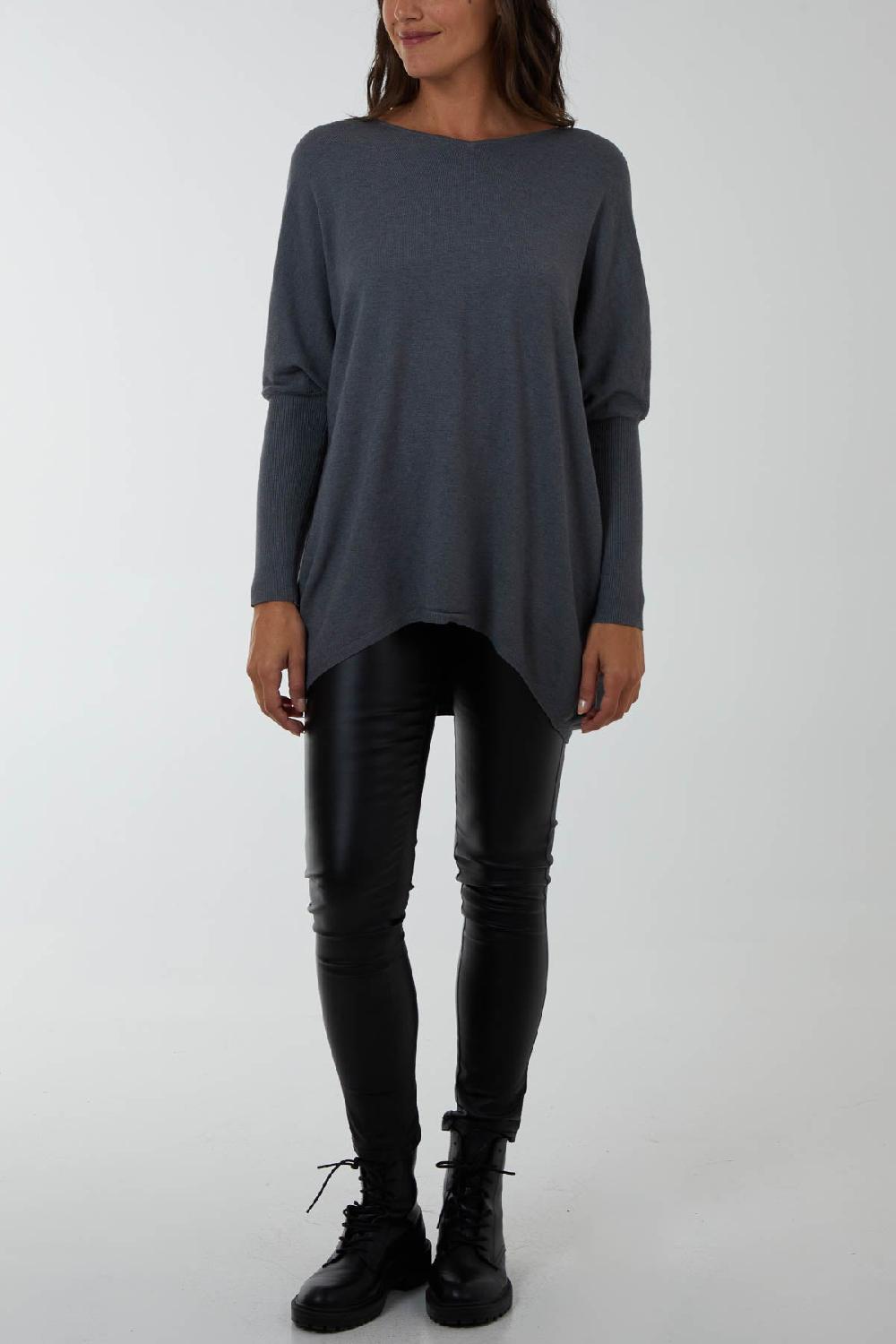 Qed London Plain V-Neck Jumper