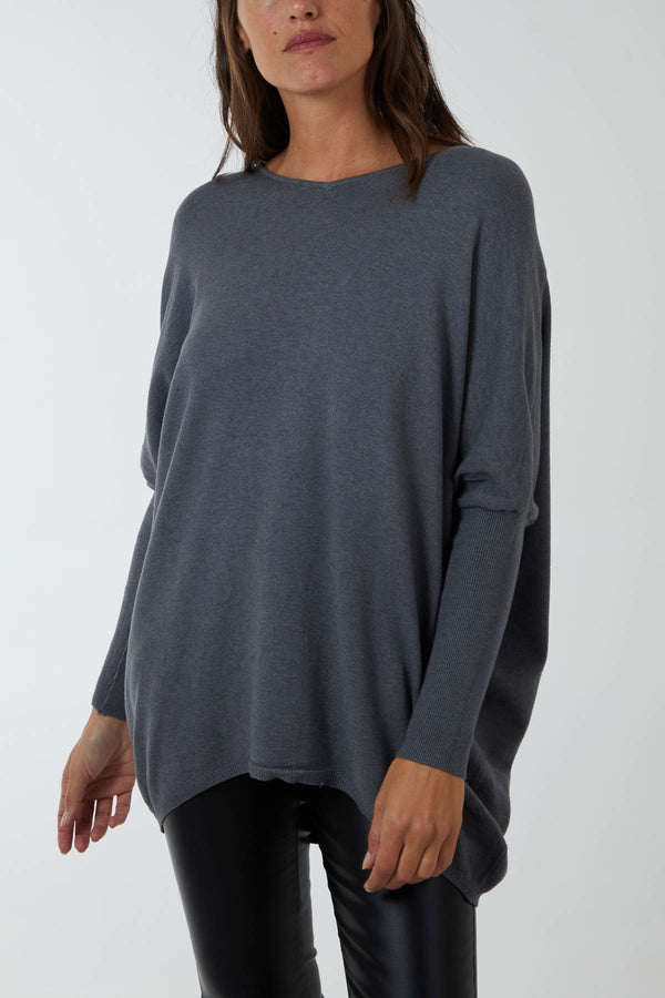 qed london Plain V-Neck Jumper