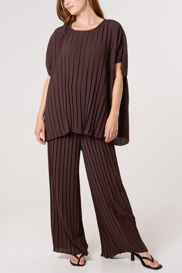 Qed London Pleated Blouse & Trouser Co-ord