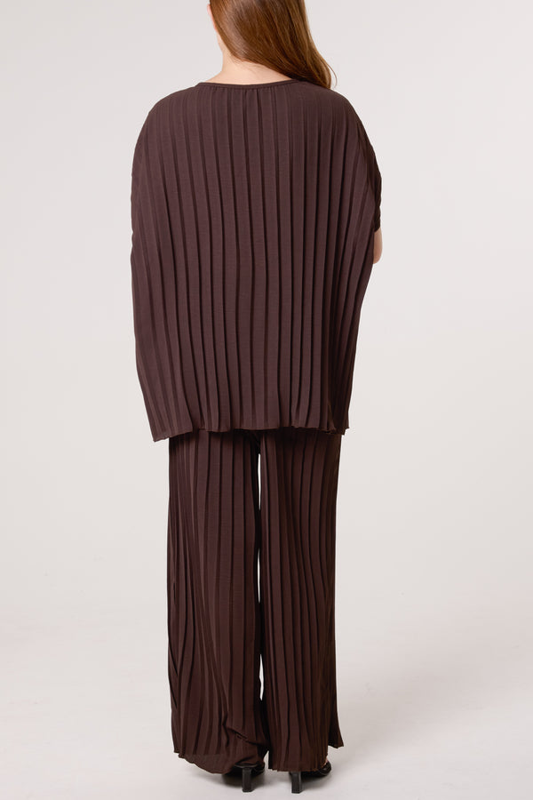 Qed London Pleated Blouse & Trouser Co-ord