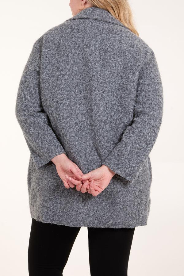 Qed London Pocket Knit Coat