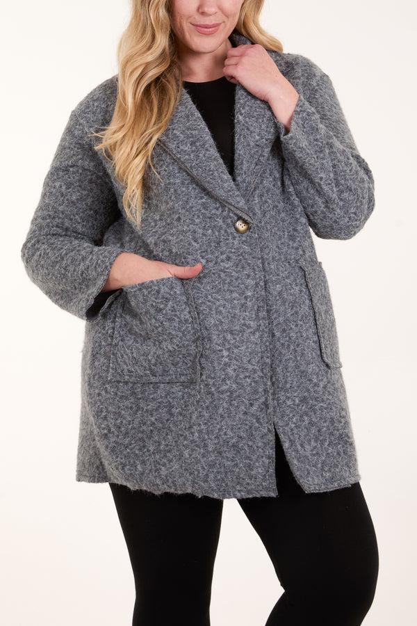 qed london Pocket Knit Coat
