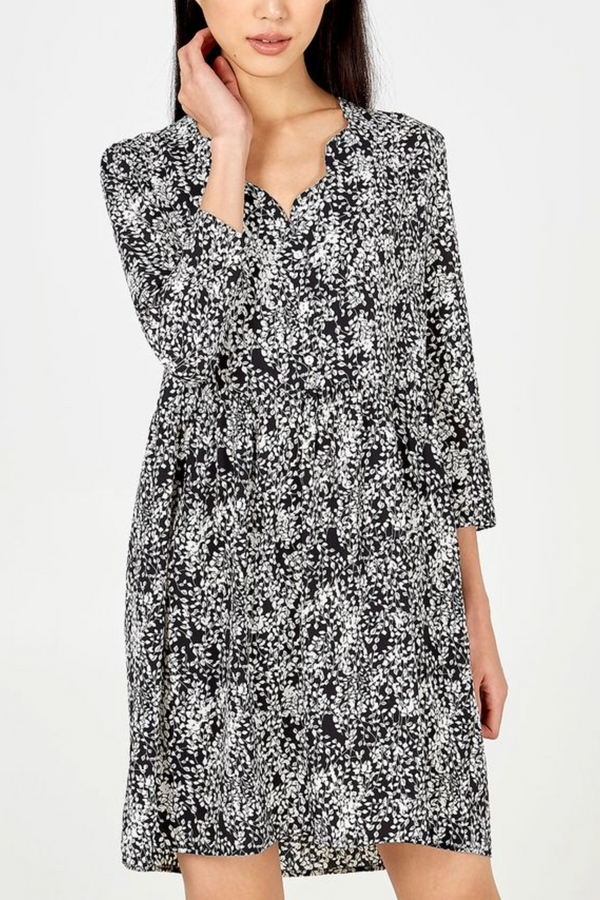 Qed London Printed Mini Dress
