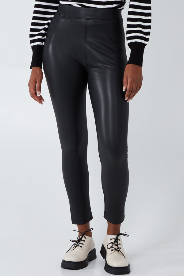 Qed London PU Leather Leggings