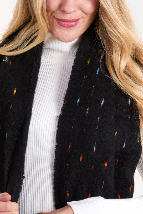 Qed London Rainbow Dash Tassel Scarf