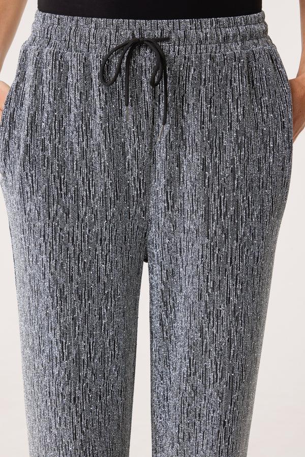 Qed London Rhinestone & Sparkle Drawstring Trouser