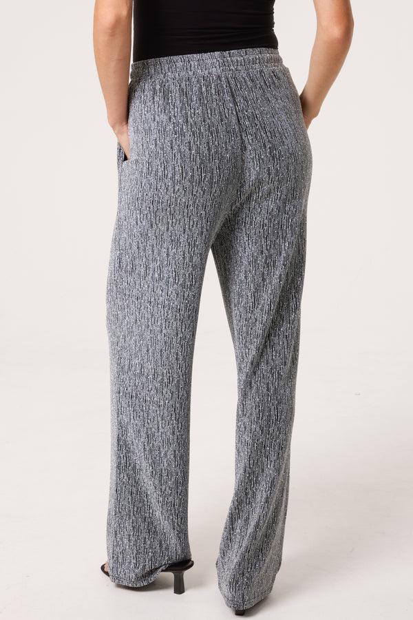 Qed London Rhinestone & Sparkle Drawstring Trouser