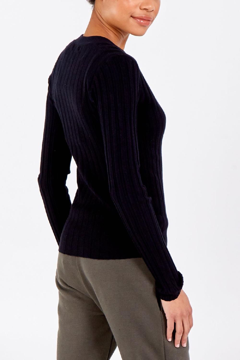 Qed London Ribbed Cardigan & Sleeveless Top Twin Set