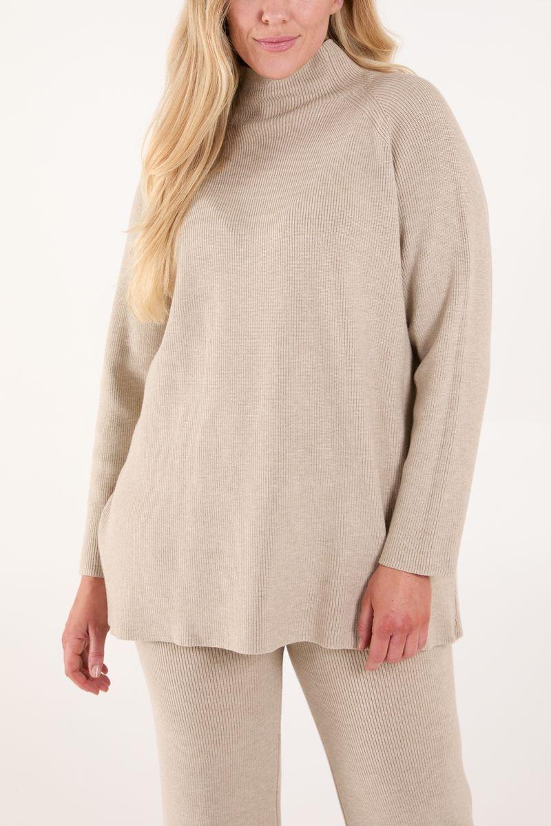 Qed London Ribbed High Neck Co-Ord Set