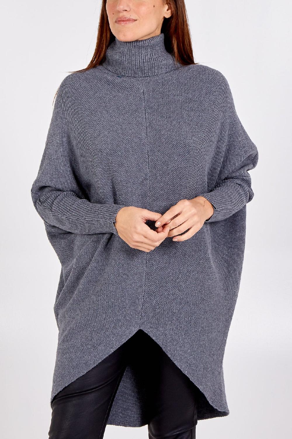 Qed London Roll Neck Jumper Dress