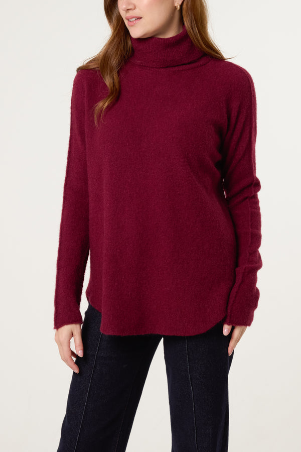 Qed London Roll Neck Soft Touch Jumper