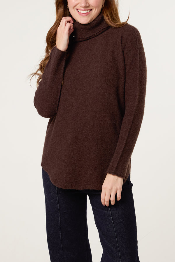 qed london Roll Neck Soft Touch Jumper