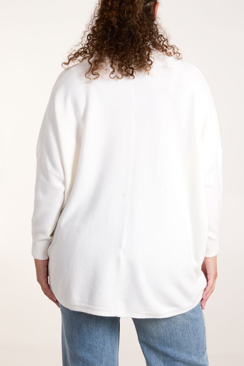 Qed London Round Neck Pocket Seam Jumper
