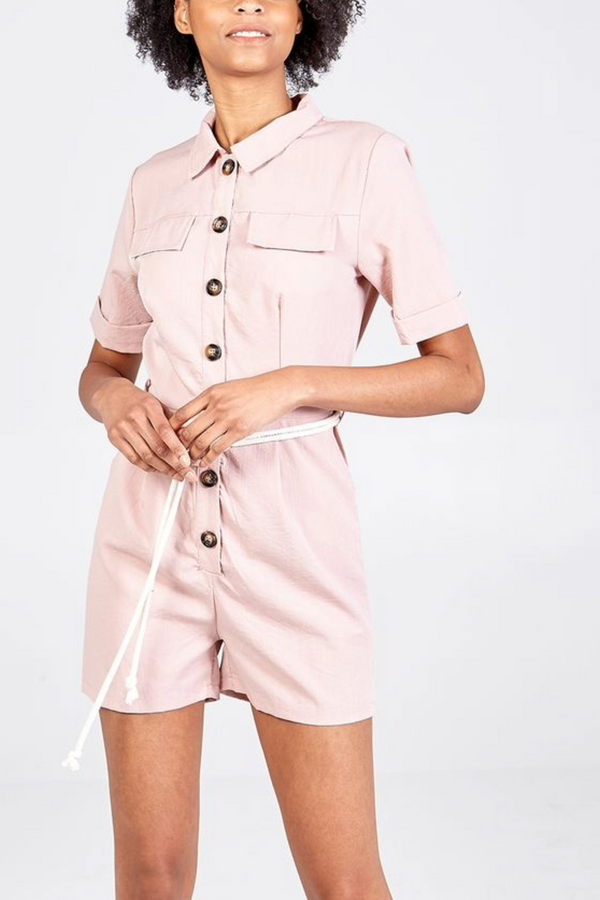 Qed London Safari Detail Playsuit