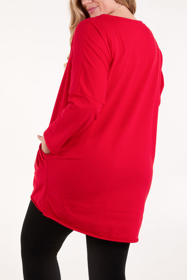 Qed London Sequin Cat Bike Sweat Top