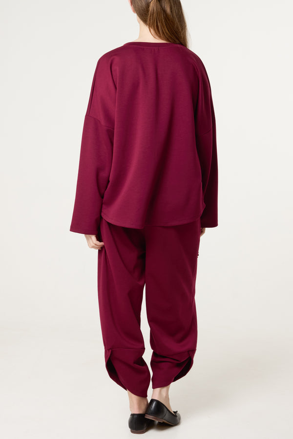 Qed London Sequin Detail Barrel Trouser Co-Ord