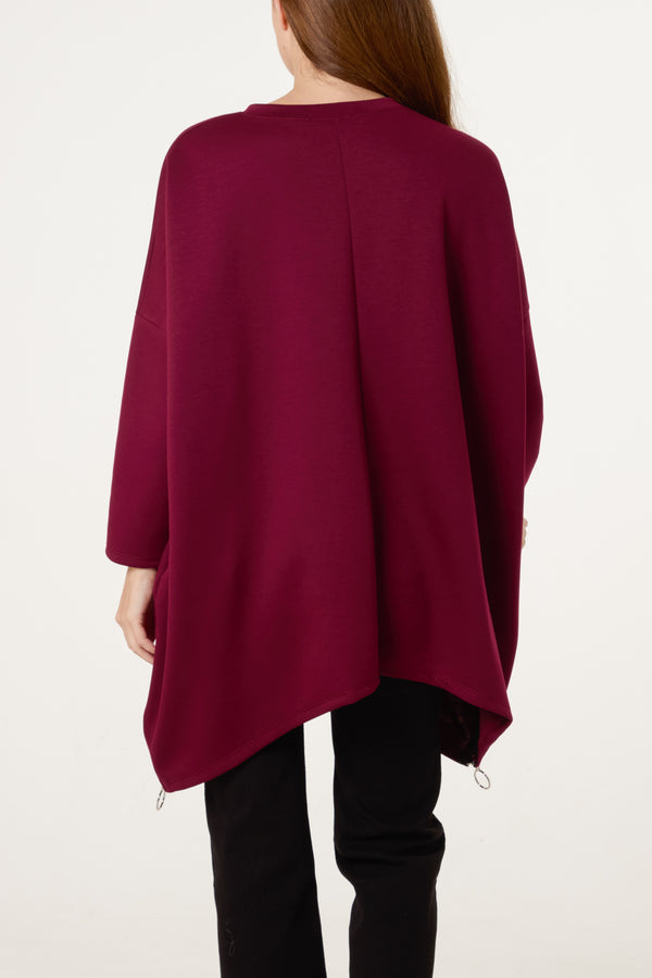 Qed London Sequin Heart Soft Touch Sweatshirt