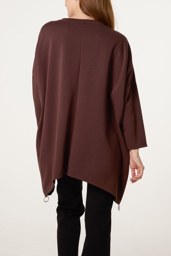 Qed London Sequin Heart Soft Touch Sweatshirt