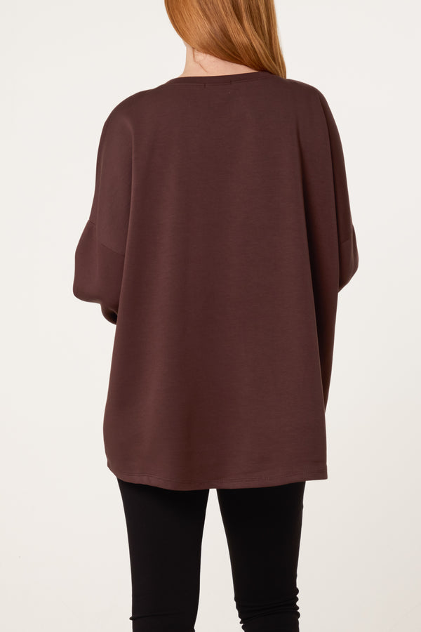 Qed London Sequin Star Soft Touch Sweatshirt