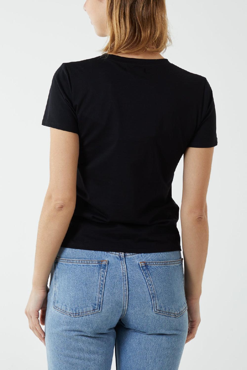 Qed London Shoe Embellishment T-Shirt