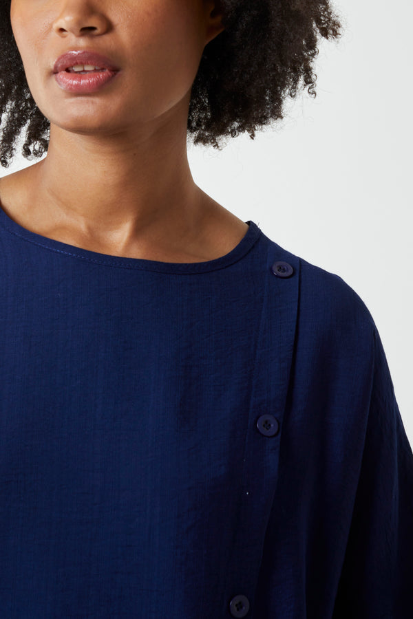 Qed London Side Button Detail Tee