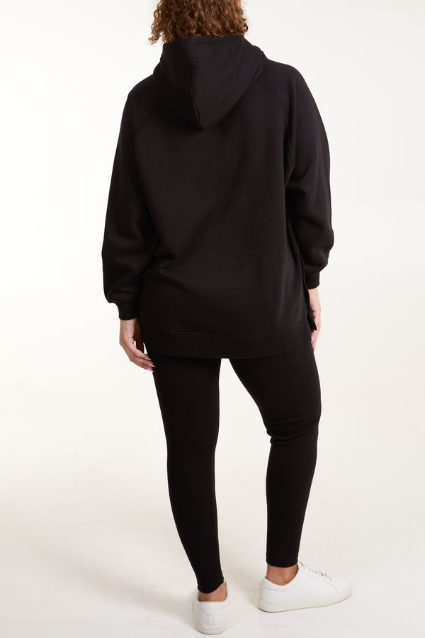 Qed London Side Popper Hoodie & Legging Set