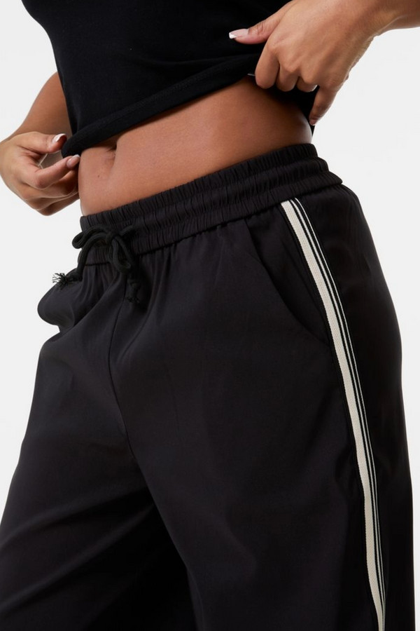 Qed London Side Stripe Wide Leg Tracksuit Bottoms