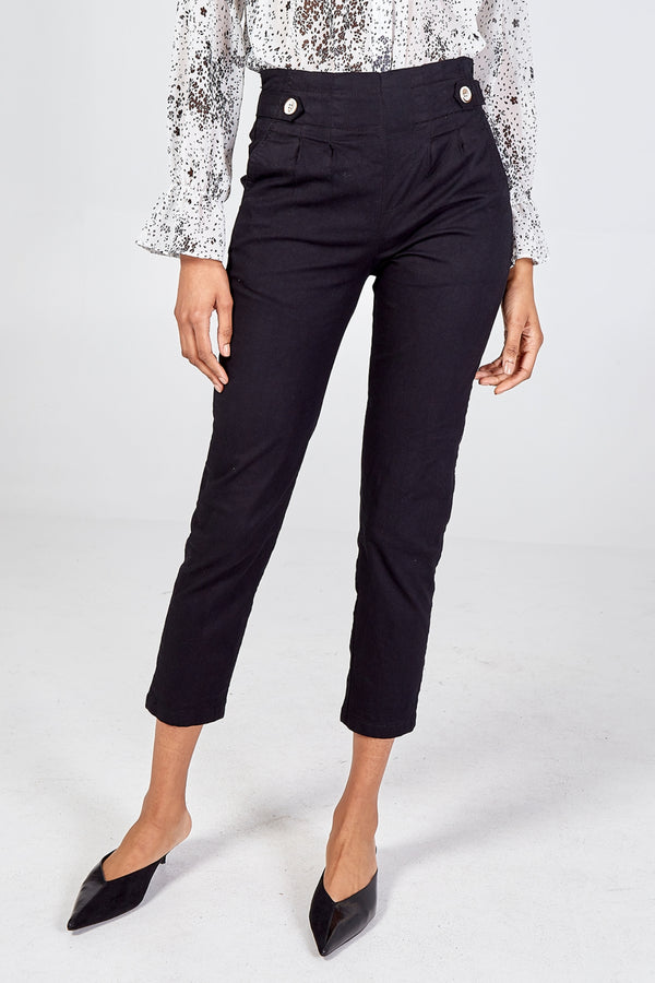 qed london Side Tab Stretch Denim Jean