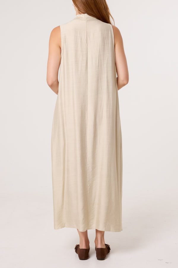 Qed London Sleeveless V-Neck Maxi Dress