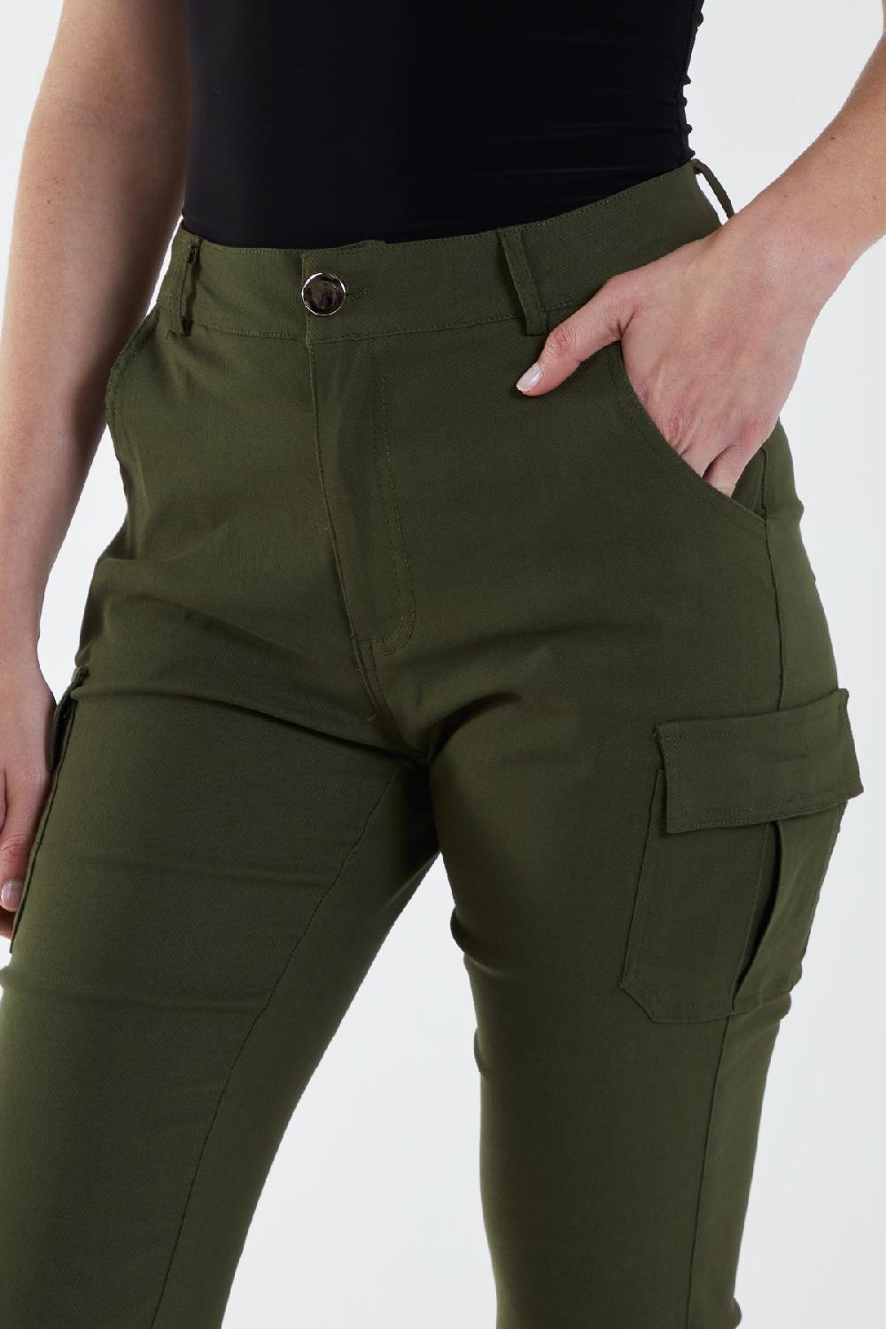 Qed London Slim Fit Cuffed Cargo Pants