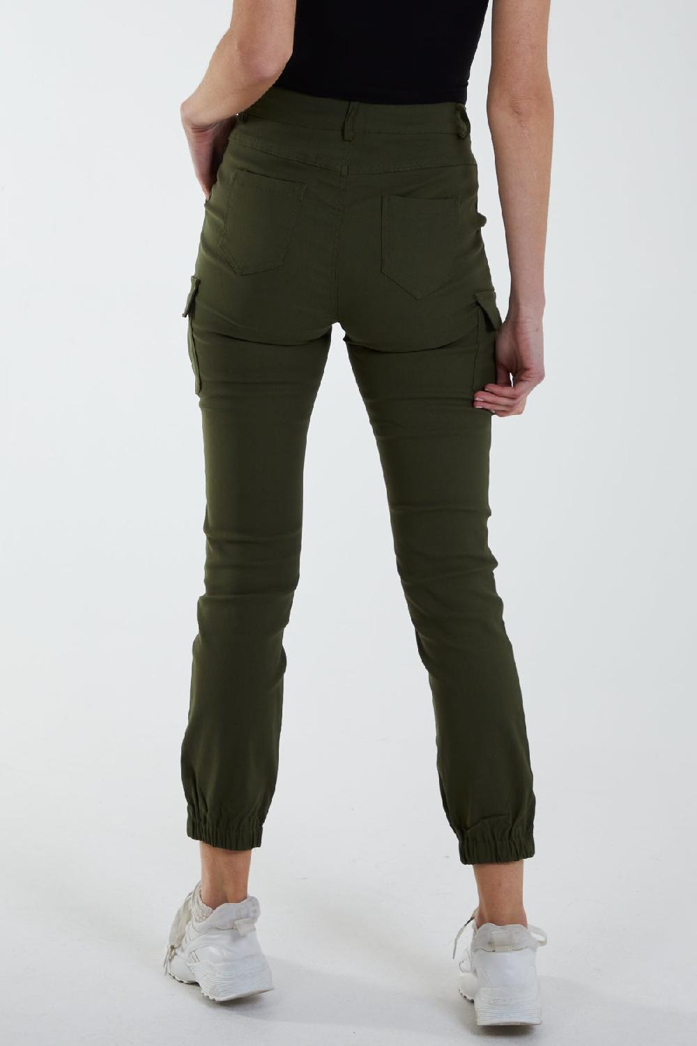 Qed London Slim Fit Cuffed Cargo Pants