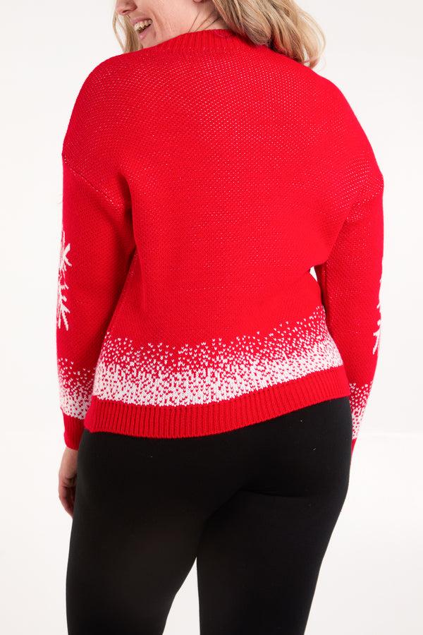 Qed London Snowflake High Neck Jumper